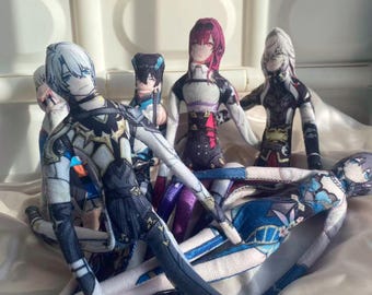 Honkai: Star Rail All Characters Fan-Made Funny Doll - Poseable Wire Abstract Plush（Phainon/Anaxa/Blade/Mydeimos/Sunday）Print doll