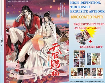 Heaven Official's Blessing Artbook,TGCF ArtbookDanmei Hua Cheng Xie Lian Photocards Yaoi Prints PostCardTian Guan Ci Fu by Mo Xiang Tong Xiu
