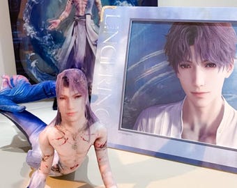 Love and Deepspace Sylus Caleb Xavier Rafayel Zayne have wire frame, separated limbs, abstract plush toys, 恋と深空, セイヤ, レイ, ホムラ,Print doll