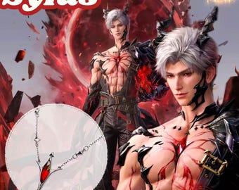 Love and Deepspace Sylus Necklace, Sylus Abyss Necklace,Abyss Pendant Cosplay Necklace,Sylus Abyss Master Necklace,진운 恋と深空 accessories