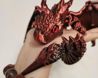 Love and Deep Space,Sylus Abyss Master SeriesFlying Dragon Toy,Sylus-Articulated Winged Dragon,3D Printed Flying Dragon Toy,Sylus Gift,恋と深空