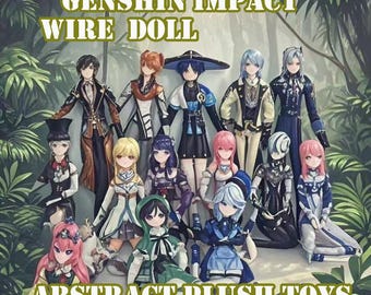 Genshin Impact,Xiao have wire frame,Genshin Impact plush toys, separated limbs, abstract plush toys, 原神,Print doll,魈,funny doll