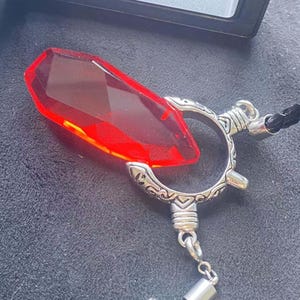 Devil May Cry Dante perfect amulet, demon hunter Dante soul stone crystal pendant,Devil May Cry Dante age necklace,Gamer gift,anime necklace
