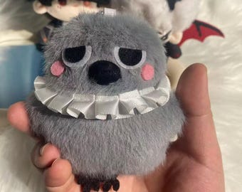 Love and Deepspace Sylus doll,Grumpy Crow plush 12cm,mephisto doll,Backpack accessories,ita bag accessories,Fan Art,Bag Charm,Sylus doll