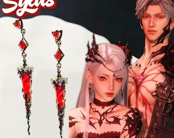 Love and Deepspace Inspired Earrings,Sylus Lord Dragon Witch Earrings,Sylus Dragon Claw Earrings,Sylus Abyss Series,Sylus Gift,恋と深空