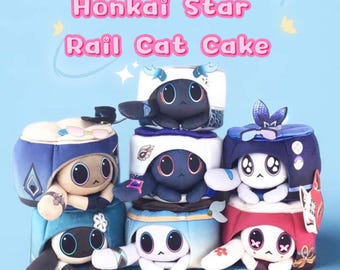 Honkai Star Rail Cat Cake,Trash Cake,Ruan Mei's Creation,Honkai Impact 3rd,Phainon, Aventurine,Funina,Sunday,Kafka,Moze,Tribbie,わくわくワンダーペット