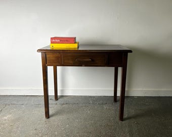 Vintage Abbess eiken bureau uit het midden van de 20e eeuw (jaren 1950/60).