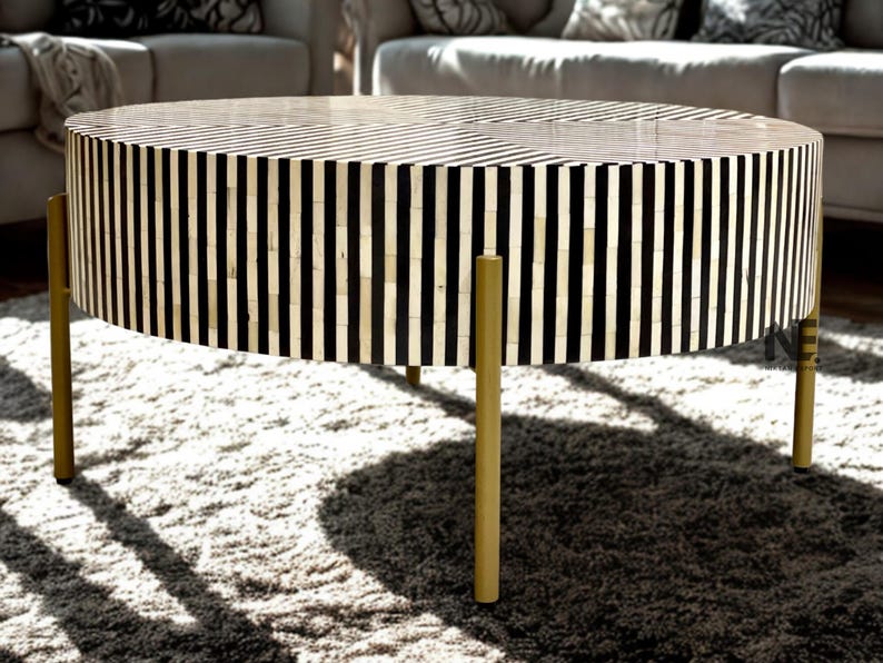 NiktanExport97 Bone Inlay Coffee Table