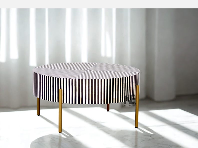 NiktanExport97 Bone Inlay Coffee Table - Thumbnail 4