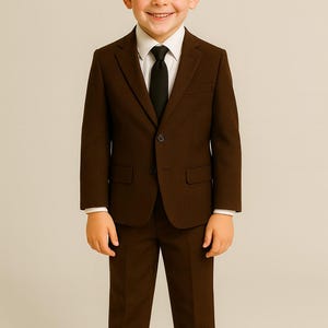 VESTE EN TWEED MARRON CHILDS SHOW SELECTION TAILLE 27