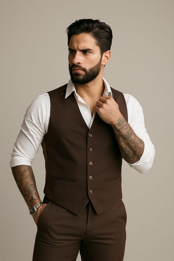 green emerald velvet dress Men's Classic Formal Business Suit Vest | Regular Fit