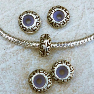 ZWEI Gummi Stopper Perlen für Europäisches Bettelarmband Schmuck