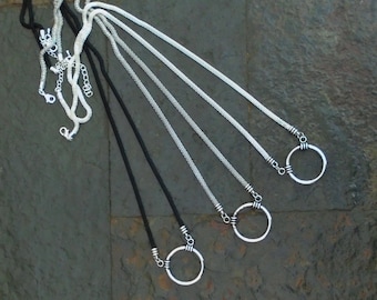 Perlen Brillenhalter Lanyard Halskette für Anhänger, Brille, Ausweis, Schlüssel, etc, Schlicht.