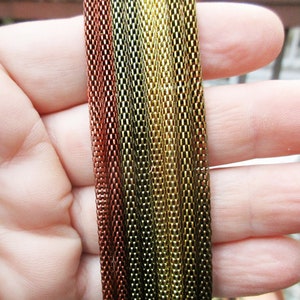 NECKLACES Antique Copper and Bronze 3mm Chain, fits European charms.  Buy 5 get one free!