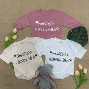 Daddy&#39;s Little Girl Baby Romper, Daddy&#39;s Girl Gift, Daddy Daughter Baby Clothes, Father&#39;s Day Gift, Daddy&#39;s Girl Outfit, Newborn for Girls
