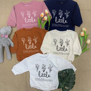 Little Wildflower Baby Bodysuit, Baby Girl Outfit, Boho Baby Girl Clothes, Flower Baby Outfit, Boho Baby Clothes, Baby Shower Gift Girl