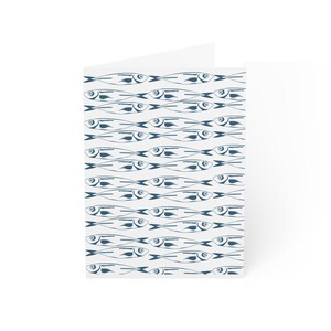 Set wenskaarten zeevissen | Marine Art-briefpapier voor alle gelegenheden, cadeaus voor visliefhebbers, unieke notitiekaarten, verjaardagskaarten, uitnodigingen