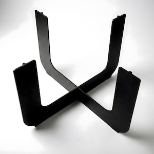 Powder-Coated Steel Curved Coffee Table Legs (Base Only / No Top)