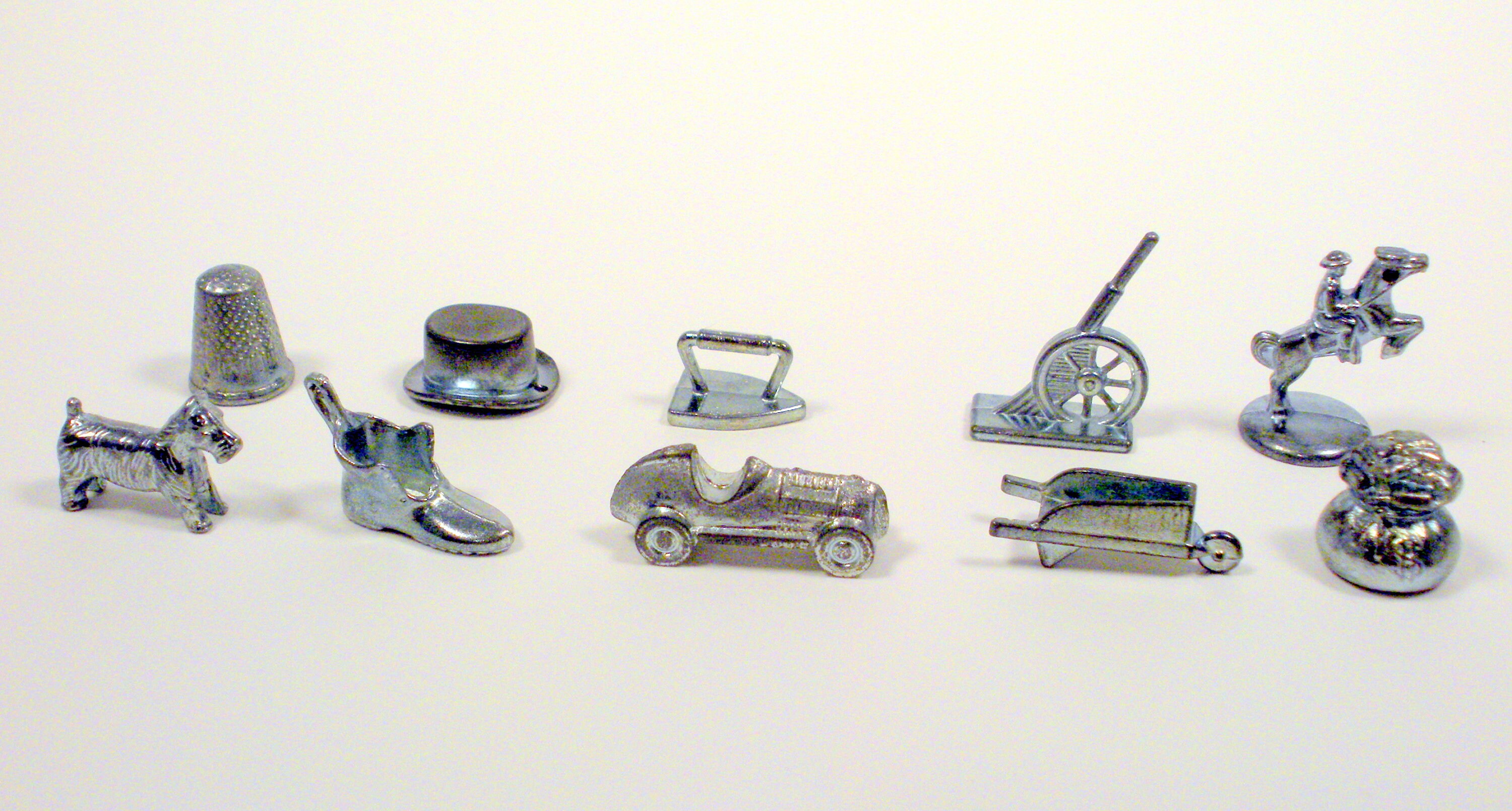 Upcycled Monopoly Game Pieces, Charms Pendant/necklace/keychain/phone Charm, Recycled Pewter