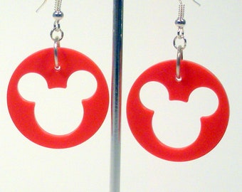 Disney Mickey Mouse, Upcycled Game Pieces, Recycled Game Pieces, Upcycled Earrings