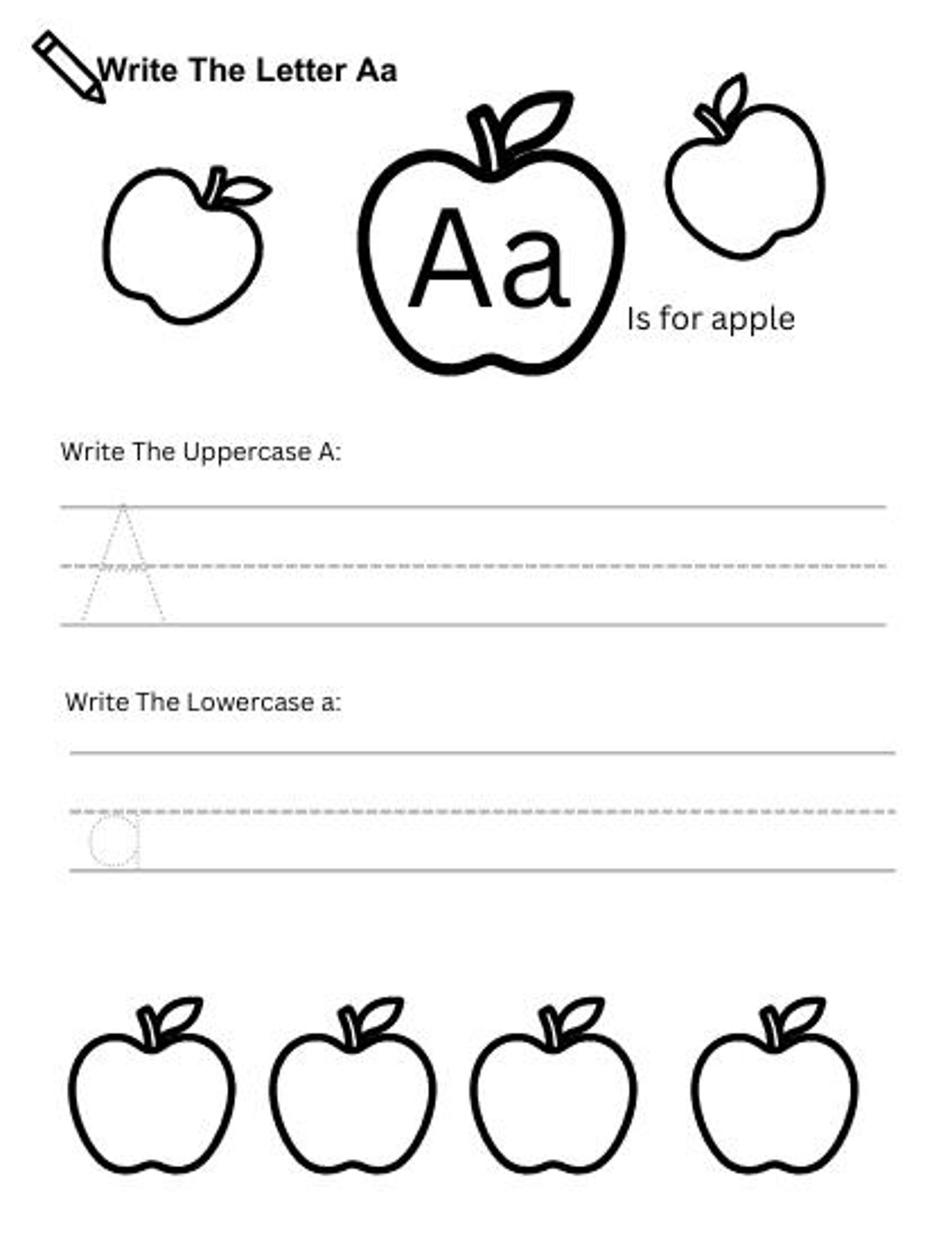 A to Z Alphabet Learning Printable - Etsy