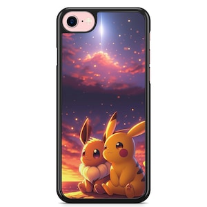 Pikachu and Eevee Phone Case for iPhone and Samsung