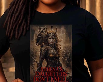 アテナの娘たちのフェミニストTシャツ：ギリシャの女神戦士Tシャツ