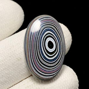 Fordite, Oval Cabochon, 24x15x4 MM, 6 CTS, Beautiful Cabochon,#A-1486