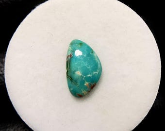 ソノランゴールドマウンテンターコイズ、フリーフォームカボション、13x8x2mm、2カラット、美しいカボション、#A-1886