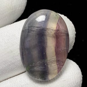 Purple Fluorite , Oval Cabochon, 29x19x4 MM, 20 CTS, Beautiful Cabochon,#4106