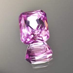 Natural Pink Sapphire Emerald Ring Size 8 Ct Gemstone Excellent Jewelry Making Stone CERTIFIED September Birthstone Anniversary Gift For Her