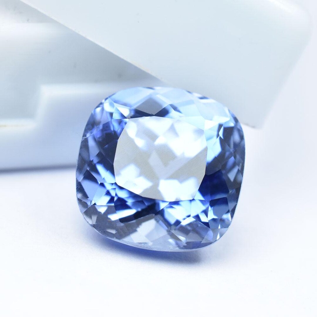 Royal Blue Sapphire 7.70 Ct Natural Square Cushion Ring Size Certified ...