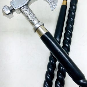 Handmade Brass Handle Walking Cane: Rosewood Stick, Victorian Style