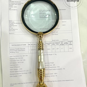 Personalized MAGNIFYING GLASS Magnifier Book Lover Reading Reader Gift for Him Dad Men Her Mom Coin Stamp Collector Birthday Custom Engraved