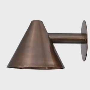 Handmade Brass Wall Sconce: Mid Century Modern Style