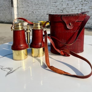 Handmade Nautical Telescope Brass Binoculars Antique Finish Vintage Home Spyglass binoculer telescope maritime Marine telescope binocular