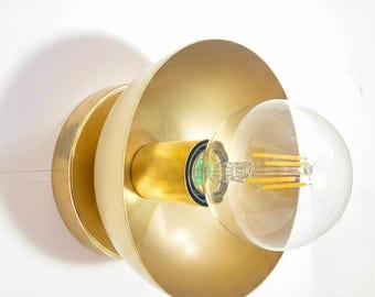 Wall Sconce, Handmade Modern Brass Lamp, Minimal Wall Lighting