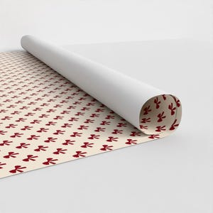 Elegancki papier do pakowania prezentów w kokardę, wzór kokardy w stylu vintage, idealny na święta, urodziny, imprezy, przyjazny dla środowiska, uroczy papier do pakowania prezentów, rolka papieru do pakowania