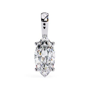 Marquise Diamond Pendant Necklace – Solitaire Diamond Necklace, Gold Diamond Jewelry, Elegant Anniversary or Bridal Gift