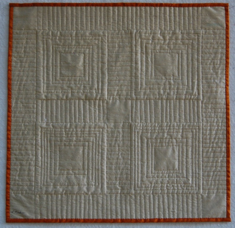 Silk Striped Miniature Quilt/wall Hanging Etsy