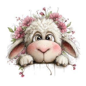 Easter Lamb Clipart: Whimsical Graphics (Digital Download - 26 PNGs)

This whimsical lambs Easter clipart collection features sweet, fluffy lambs illustrated in a charming storybook style. Each lamb is drawn with soft textures, expressive faces, and adorable poses that capture the innocence and joy of springtime. Surrounded by classic Easter elements—decorated eggs, blooming flowers, pastel ribbons, and gentle seasonal accents—the illustrations bring a warm and playful feel to any project.