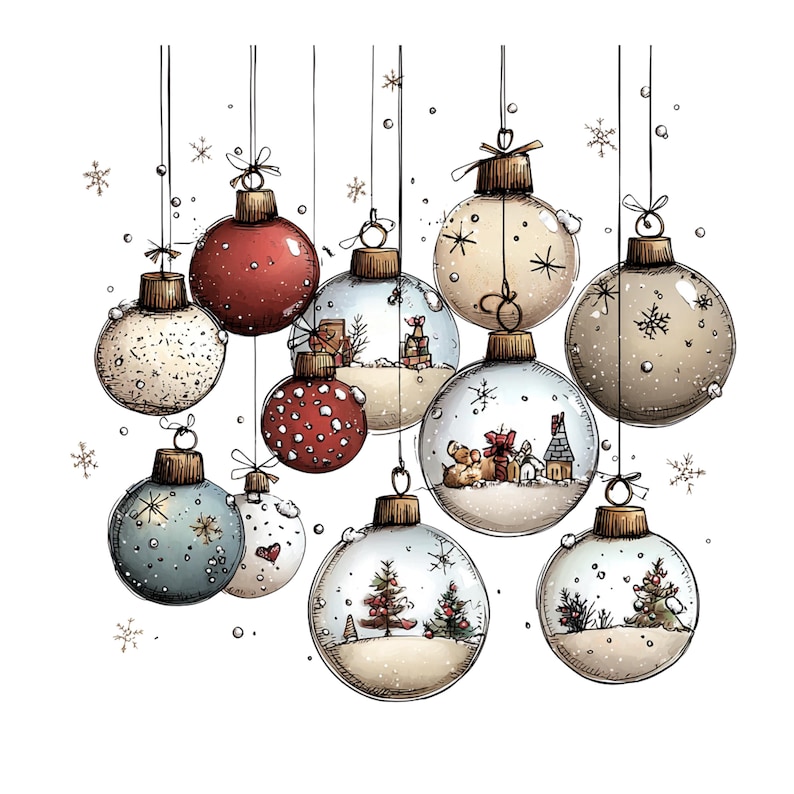 Whimsical Christmas Clipart: Digital Funny Holiday Graphics (Instant Download - 50 PNGs)

Bring the magic of the holidays to life with this charming collection of 50 whimsical Christmas illustrations! Each design is filled with playful details, cozy cheer, and a touch of storybook magic — perfect for all your holiday creative projects. Perfect for adding warmth and charm to your Christmas cards, invitations, party decor, scrapbooking, sublimation designs, stickers, and more.