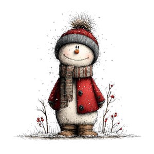 Whimsical Christmas Snowman Clipart: Festive Holiday Graphics (Digital Download - 30 PNGs)

A collection of whimsical Christmas snowmen, each bursting with holiday cheer and playful charm. These snowmen feature joyful expressions, festive hats, and delightful details like berries, icicles, and ornaments. Perfect for holiday cards, invitations, scrapbooking, crafts, or digital designs, these magical snowmen bring warmth, fun, and a storybook feel to any Christmas project.