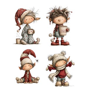Whimsical Christmas Elf Clipart: Cute Festive Graphics (Digital Download - 45 PNGs)

Bring holiday magic to your creative projects with this delightful collection of 45 Christmas elves illustrations! Each character is bursting with personality. Let these charming little elves sprinkle your projects with joy, sparkle, and Christmas cheer!