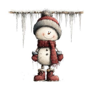 Whimsical Christmas Snowman Clipart: Festive Holiday Graphics (Digital Download - 30 PNGs)

A collection of whimsical Christmas snowmen, each bursting with holiday cheer and playful charm. These snowmen feature joyful expressions, festive hats, and delightful details like berries, icicles, and ornaments. Perfect for holiday cards, invitations, scrapbooking, crafts, or digital designs, these magical snowmen bring warmth, fun, and a storybook feel to any Christmas project.