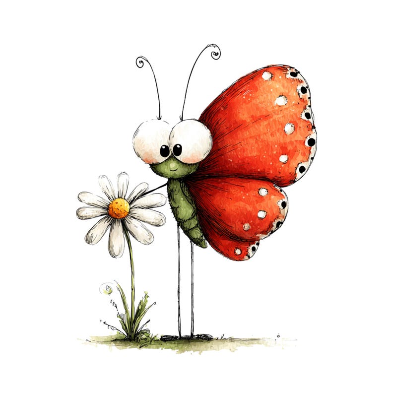 Whimsical Insects Clipart: Bugs Spring Graphics (Digital Download - 28 PNGs)

A charming collection of whimsical insects illustrations designed to add magic, lightness, and playful elegance to your creative projects. Each insect features delicate wings, soft pastel colors, gentle textures, and dreamy details that capture the enchanting spirit of nature. Created on transparent backgrounds, these illustrations are perfect for crafting invitations, stickers, nursery décor, scrapbooking, stationery