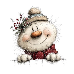 Whimsical Christmas Snowman Clipart: Festive Holiday Graphics (Digital Download - 30 PNGs)

A collection of whimsical Christmas snowmen, each bursting with holiday cheer and playful charm. These snowmen feature joyful expressions, festive hats, and delightful details like berries, icicles, and ornaments. Perfect for holiday cards, invitations, scrapbooking, crafts, or digital designs, these magical snowmen bring warmth, fun, and a storybook feel to any Christmas project.