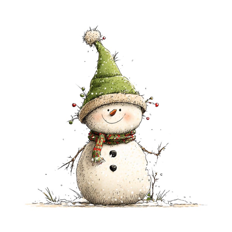 Whimsical Christmas Snowman Clipart: Festive Holiday Graphics (Digital Download - 30 PNGs)

A collection of whimsical Christmas snowmen, each bursting with holiday cheer and playful charm. These snowmen feature joyful expressions, festive hats, and delightful details like berries, icicles, and ornaments. Perfect for holiday cards, invitations, scrapbooking, crafts, or digital designs, these magical snowmen bring warmth, fun, and a storybook feel to any Christmas project.