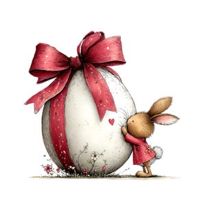 Whimsical Easter Clipart: Spring Lamb Bunny Chicken Graphics (Digital Download - 30 PNGs)

A cheerful collection of Easter clipart illustrations designed to bring soft spring magic to any creative project. Each element is crafted with gentle colors, playful details, and a whimsical touch: bunnies with bright expressions, fluffy chicks, lambs and pigs, decorated eggs, spring flowers, and sweet seasonal accents