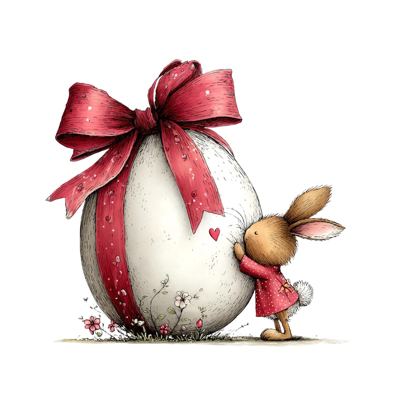 Whimsical Easter Clipart: Spring Lamb Bunny Chicken Graphics (Digital Download - 30 PNGs)

A cheerful collection of Easter clipart illustrations designed to bring soft spring magic to any creative project. Each element is crafted with gentle colors, playful details, and a whimsical touch: bunnies with bright expressions, fluffy chicks, lambs and pigs, decorated eggs, spring flowers, and sweet seasonal accents